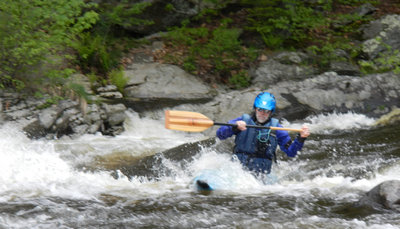 Two weeks ago.  My friend on the Westfield River in his Slasher.